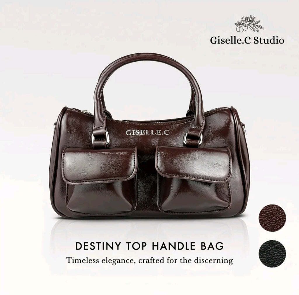 Destiny Top Handle Bag - Coco