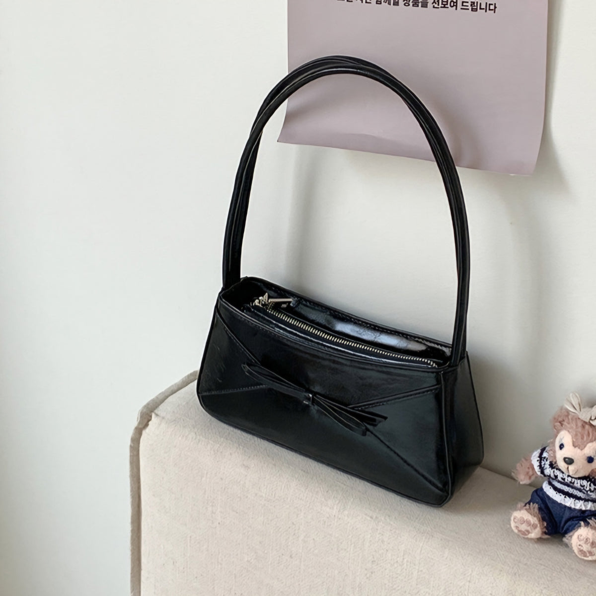 Elena Shoulder Bag - Black