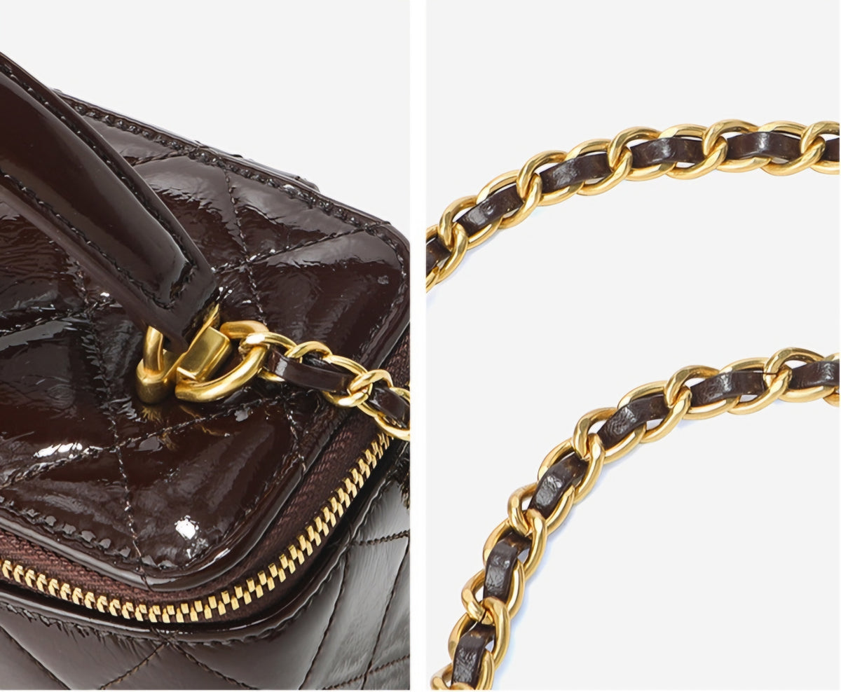 Lola Chain Box Bag - Coco