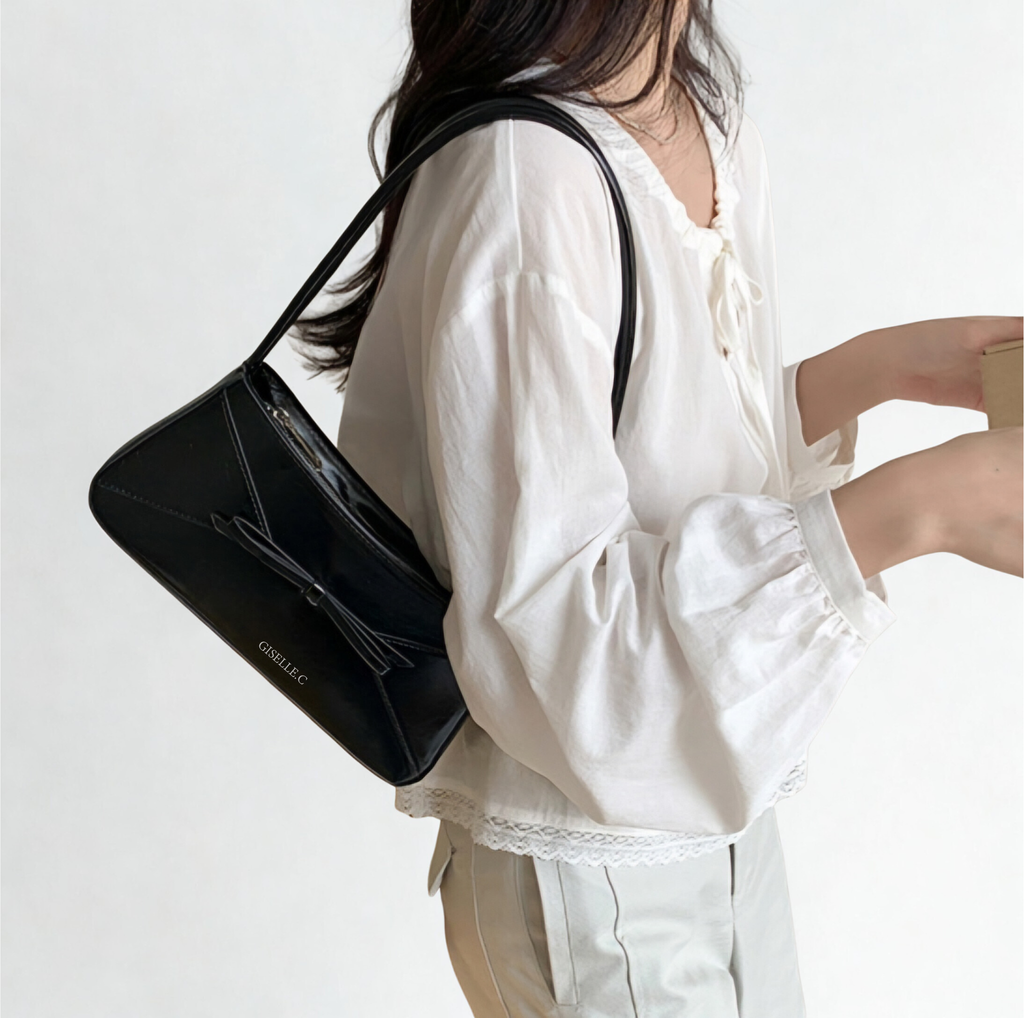 Elena Shoulder Bag - Black