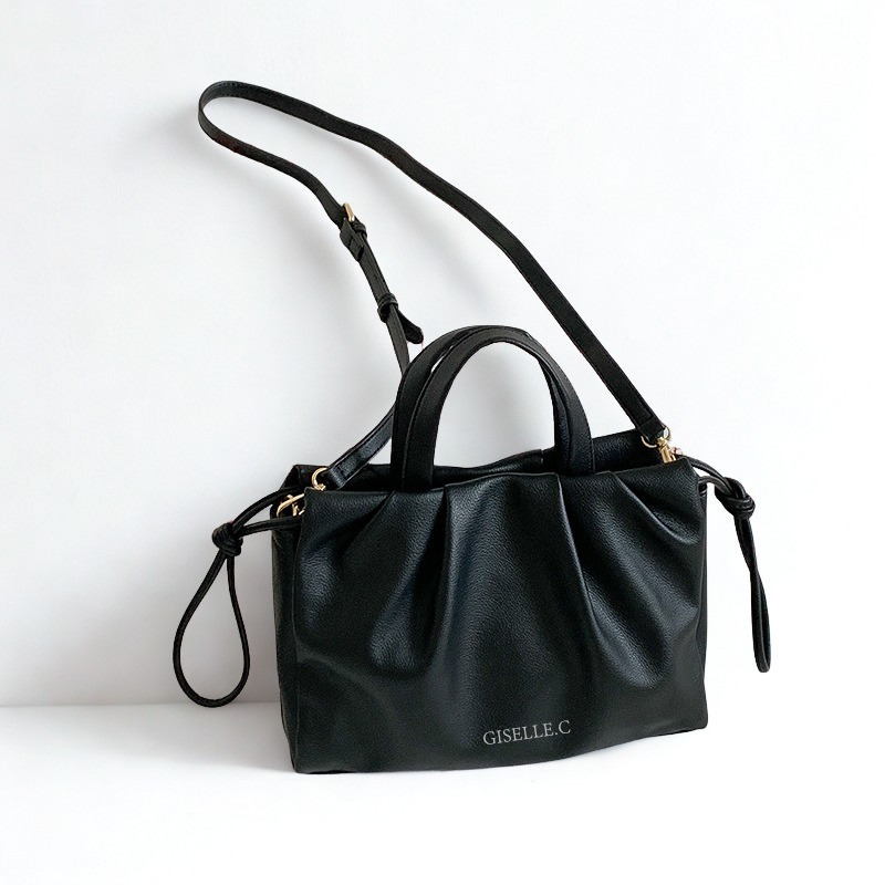 Cloudy Top Handle Bag - Black