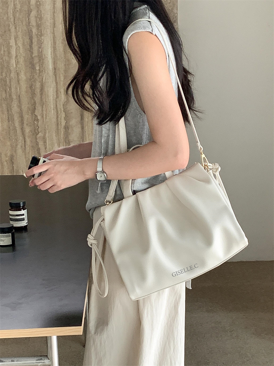 Cloudy Top Handle Bag - White