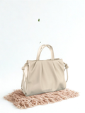 Cloudy Top Handle Bag - White