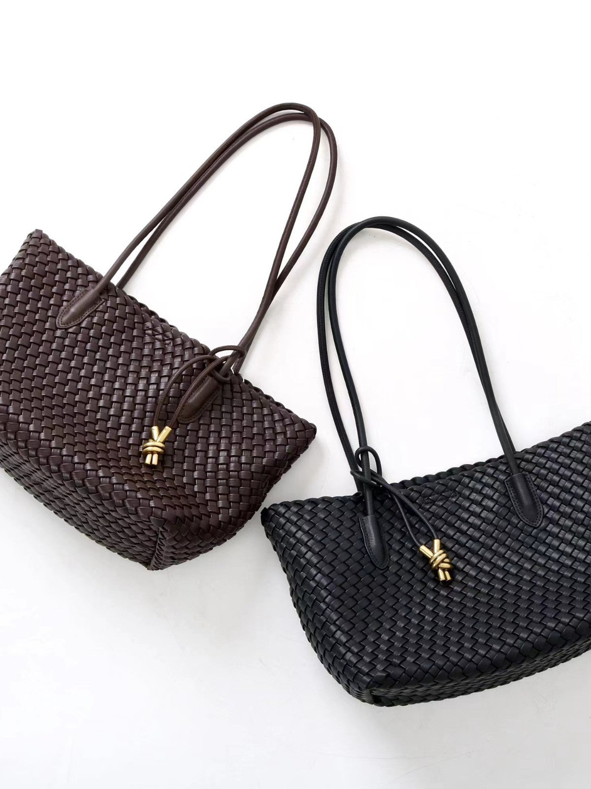 Bonnie Woven Tote Bag - Black