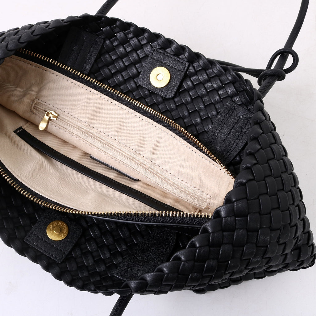 Bonnie Woven Tote Bag - Black